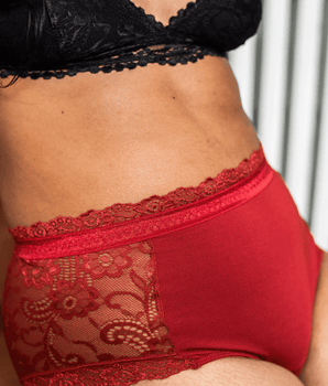 BeChill™ Pad-Friendly High-Waisted Brief - Red