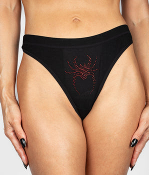 BeChill™ Black Widow Mid-Rise Thong