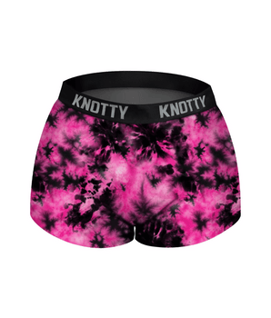 AiraModal™ Pink Punk Rock Tie-Dye Boyshort