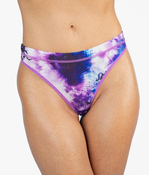 AiraModal™ Violet Acid Wash Mid-Rise Thong