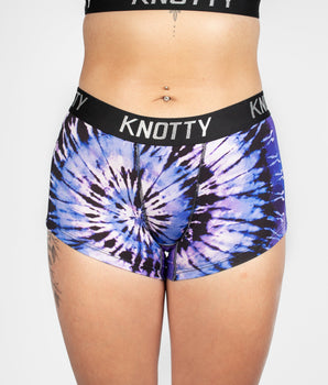 BeChill™ Amethyst Spiral Tie-Dye Boyshort