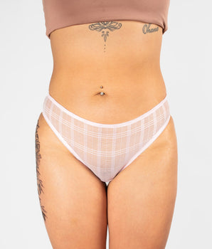 Ballerina Plaid Mesh Cheeky