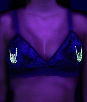 BeChill™ Rock n' Skull Glowing Wrap Bra