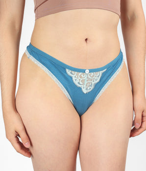 BeChill™ Breezy Lace Button Thong