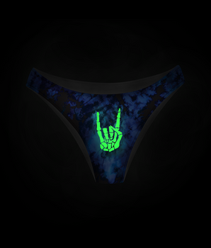 BeChill™ Rock n' Skull Glowing High-Cut Cheeky