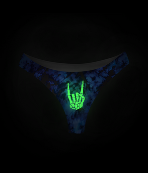 BeChill™ Rock n' Skull Glowing Mid-Rise Thong