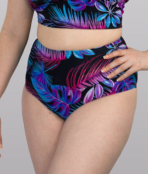 Electric Tropics Compression High-Rise Swim Bottom