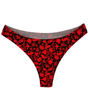 BeChill™ Gothic Flora Mid-Rise Thong