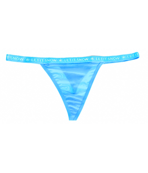 Aqua Let it Snow G-String