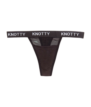 BeChill™ Knotty Me Black Thong