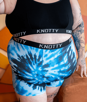 Blue Tie-Dye Boxer